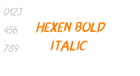 Hexen Bold Italic
