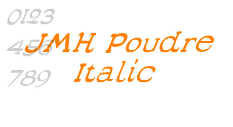 JMH Poudre Italic