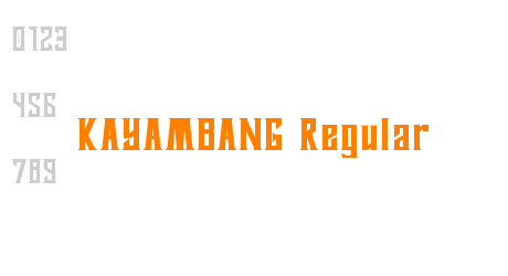 KAYAMBANG Regular