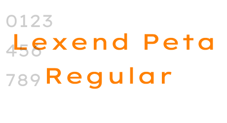 Lexend Peta Regular