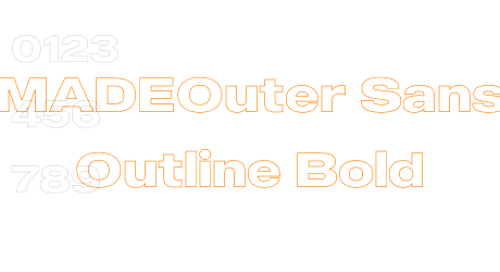 MADEOuter Sans Outline Bold