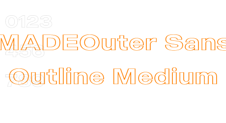 MADEOuter Sans Outline Medium