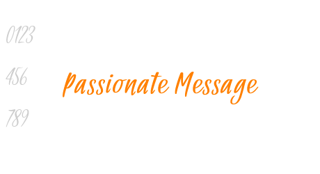 Passionate Message