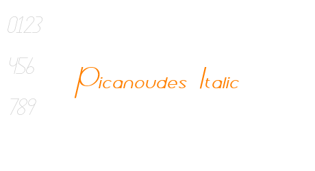 Picanoudes Italic