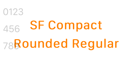 SF Compact Rounded Regular