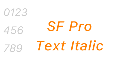 SF Pro Text Italic