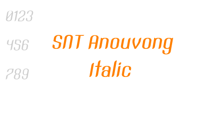 SNT Anouvong Italic