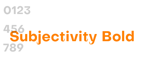 Subjectivity Bold