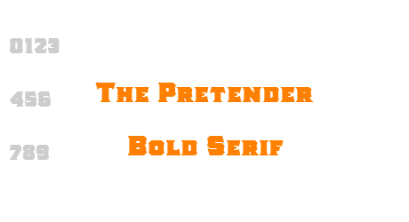 The Pretender Bold Serif