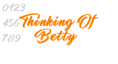 Thinking Of Betty