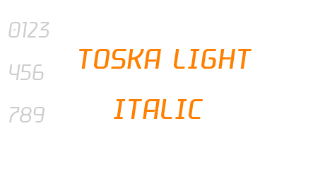 Toska Light Italic