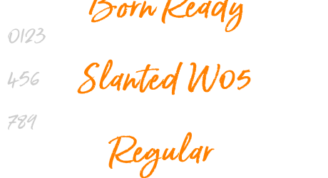 Born Ready Slanted W05 Regular