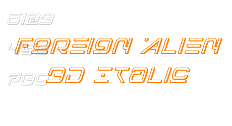 Foreign Alien 3D Italic