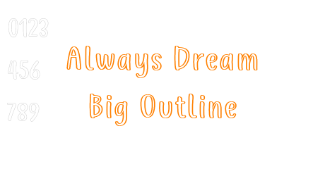 Always Dream Big Outline