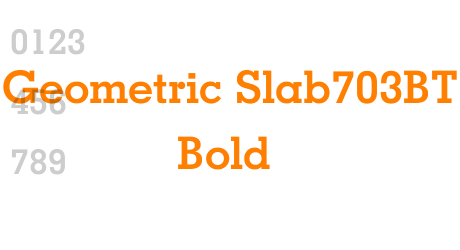 Geometric Slab703BT Bold