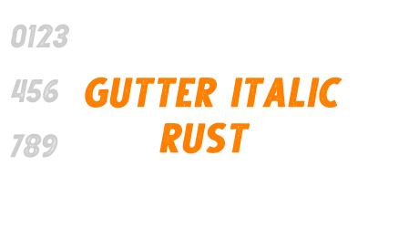 Gutter Italic Rust