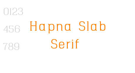 Hapna Slab Serif