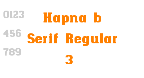 Hapna b Serif Regular 3