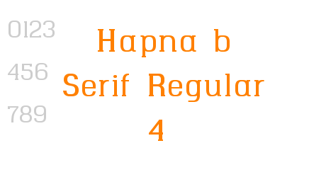 Hapna b Serif Regular 4