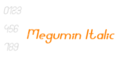Megumin Italic