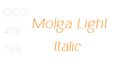 Molga Light Italic