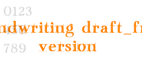 handwriting draft_free version