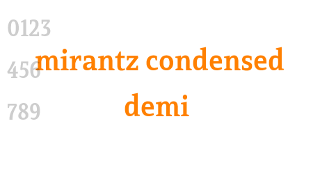mirantz condensed demi