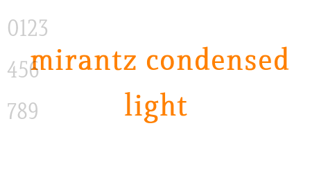 mirantz condensed light