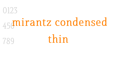 mirantz condensed thin