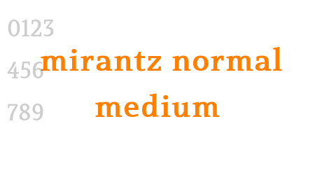 mirantz normal medium