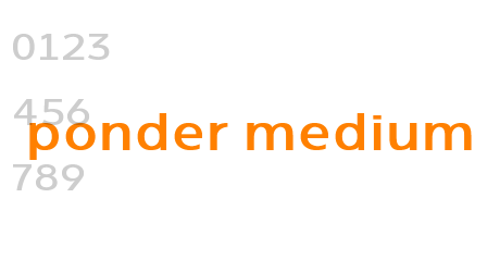 ponder medium