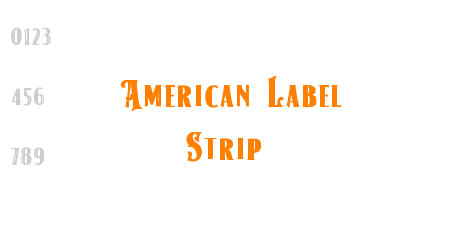 American Label Strip