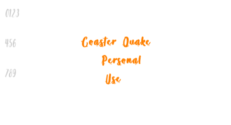 Coaster Quake – Personal Use