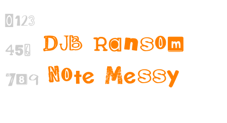 DJB Ransom Note Messy