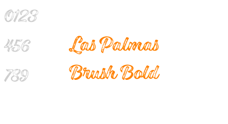 Las Palmas Brush Bold