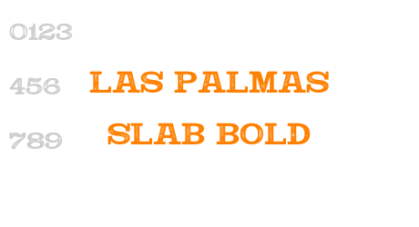 Las Palmas Slab Bold