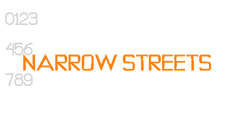 NARROW STREETS