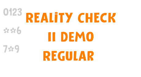 Reality Check II DEMO Regular