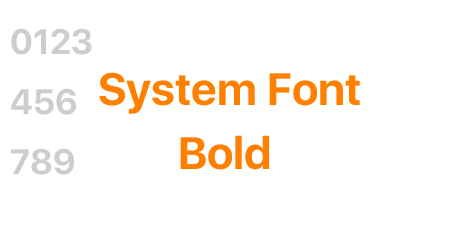 System Font Bold
