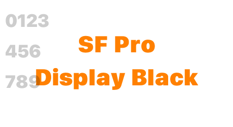 SF Pro Display Black