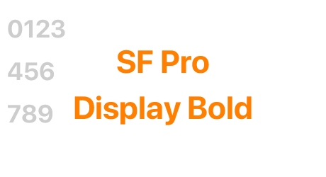 SF Pro Display Bold