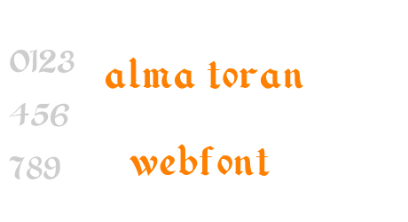 alma toran webfont