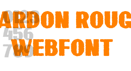 bardon rough webfont