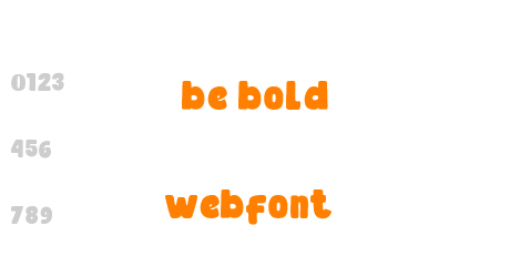 be bold webfont