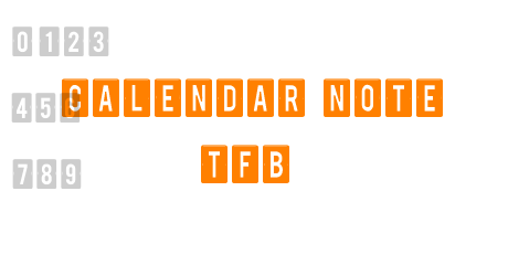 calendar note tfb