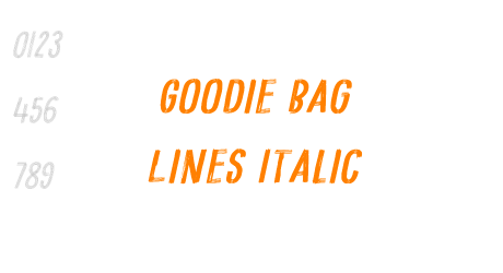 Goodie Bag Lines Italic