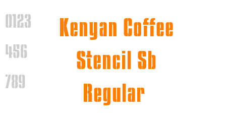 Kenyan Coffee Stencil Sb Regular