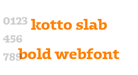 kotto slab bold webfont