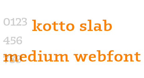 kotto slab medium webfont