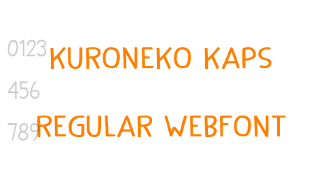 kuroneko kaps regular webfont